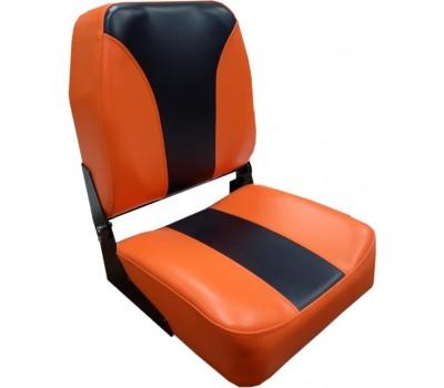 Кресло для катера складное СИБДЖЕТ- ПВХ оранж/черн